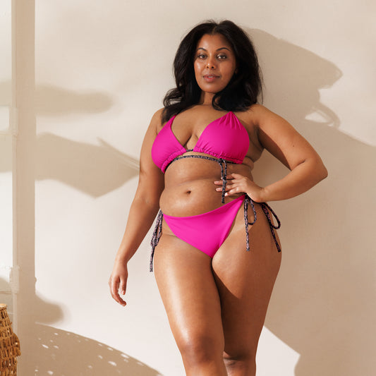 Ndalama recycled string bikini
