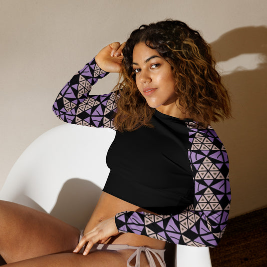 Zikomo Bush-sleeve crop top