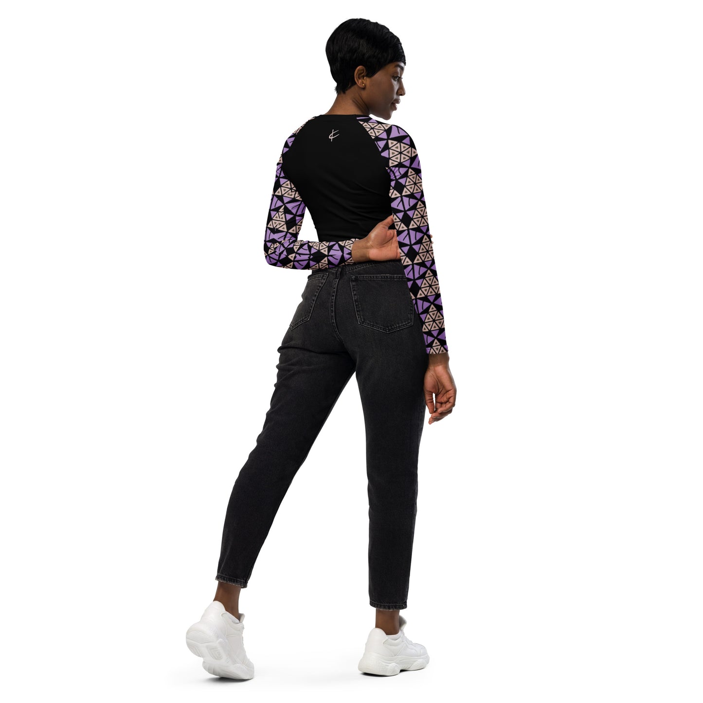 Zikomo Bush-sleeve crop top